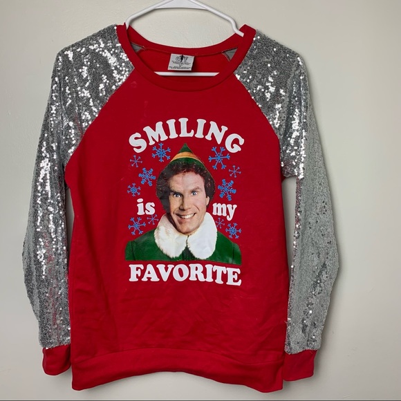 Tops - Elf Sequin Red Shirt